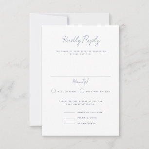 Langley Portrait Wedding Carte RSVP