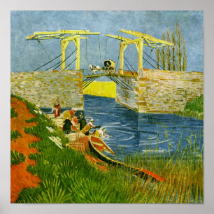 Langlois Bridge at Arles Van Gogh Fine Art Poster