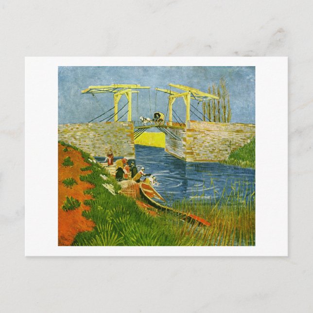 Langlois Bridge at Arles Van Gogh Fine Art Postkarte (Vorderseite)