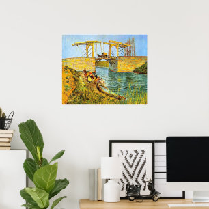 Langlois-Brücke in Arles von Vincent van Gogh Poster