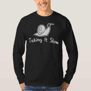 Langsam schnelles Schnecken T-Shirt Meditation Yog