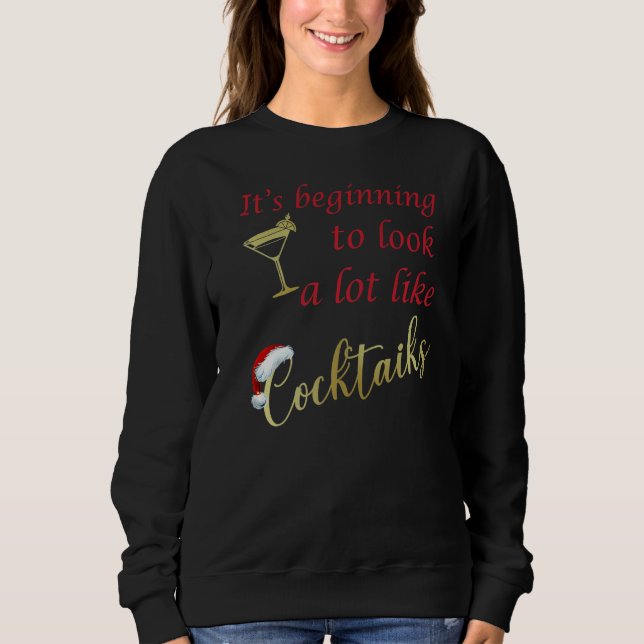Langsam sieht es aus wie Cocktails trinken Sweatshirt (Vorderseite)