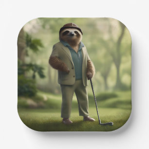 "Langsam und beständig: Ein Schlitten ist zum Golf Pappteller