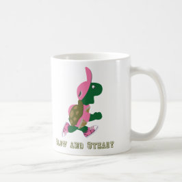 Langsam und stetig kaffeetasse