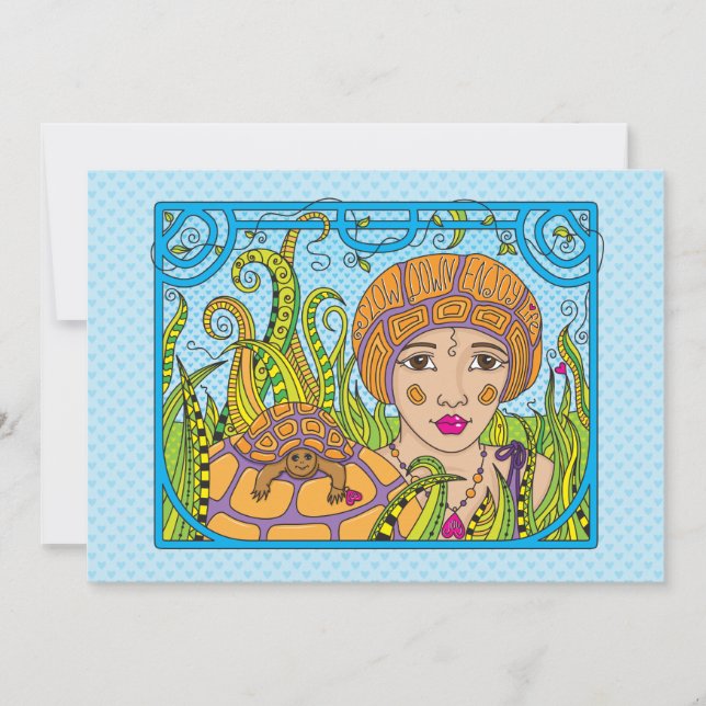 Langsame dpwn_flat Card 7"x5" (Vorderseite)