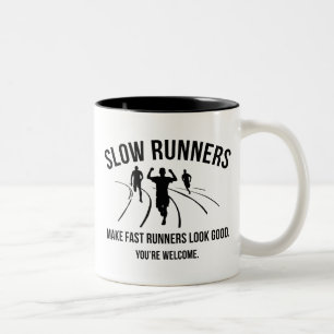 Langsame Läufer Zweifarbige Tasse