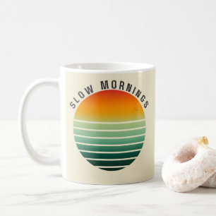 Langsame Morgen - Retro-Ästhetik-Tasse Kaffeetasse