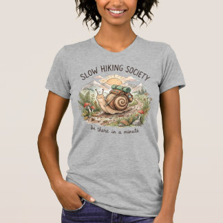 Langsame Schnecke „Bin in einer Minute da“ Lustige T-Shirt