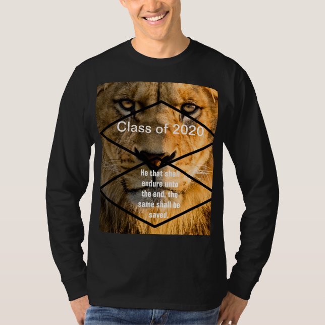 LANGSAMEN, 2020 GRADUTATION, BOYS, MENS, SCHWARZ T-Shirt (Vorderseite)