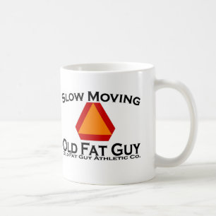 Langsamer alter fetter Typ Kaffeetasse