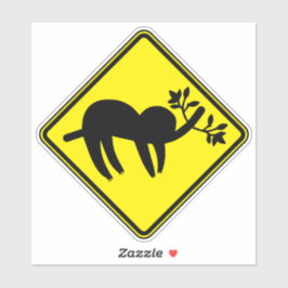 Langsamer Clipart Lazy Sloth Frische Pasta machen Aufkleber