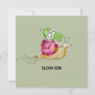 Langsamer Gin Feiertagskarte