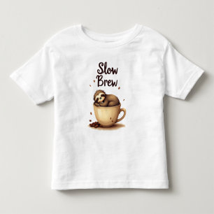 Langsamer Kaffee-Schlauch Kleinkind T-shirt