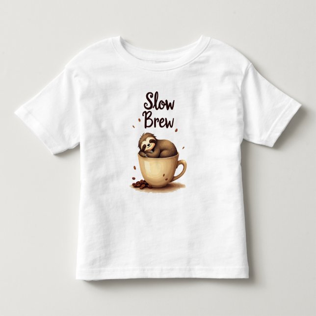 Langsamer Kaffee-Schlauch Kleinkind T-shirt (Vorderseite)