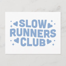 Langsamer Lauf-Lauf-Klub Postkarte