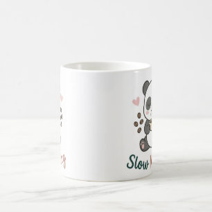 Langsamer Morgen-Panda-Becher Süße gemütliche Ka Kaffeetasse