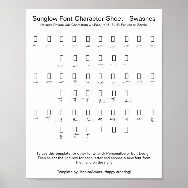 Langsamer Schriftart-Schriftzug-Überschlag für Zaz Poster (Vorne)