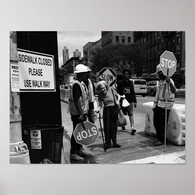 Langsamer Stopp Poster (Vorne)