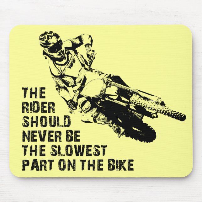 Langsamer Teil Dirt Bike Motocross Mousepad Funny (Vorne)
