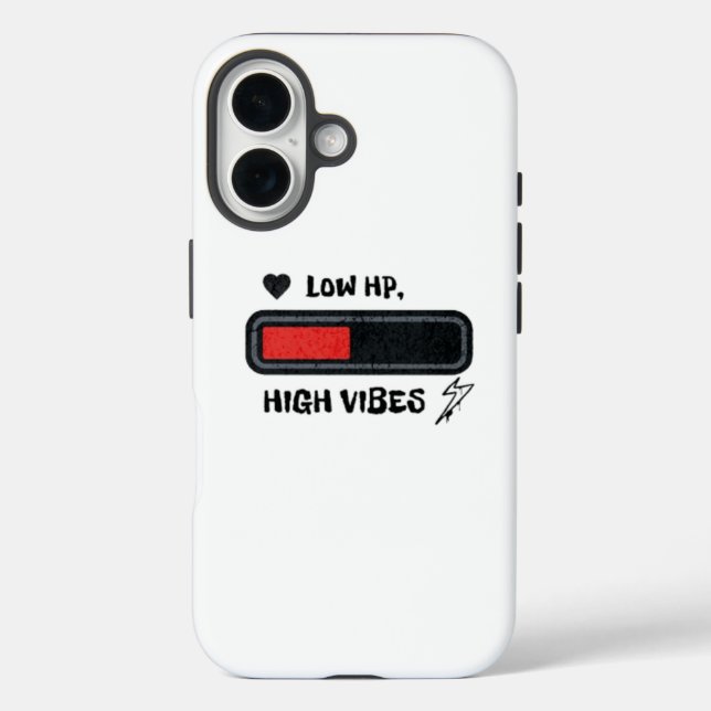 Langsames HP, hohe Stimmung lustiges Meme iPhone 16 Hülle (Rückseite)