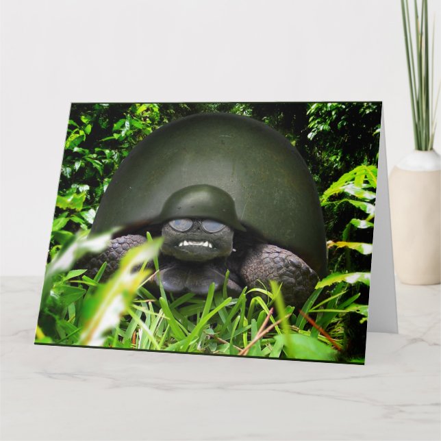 Langsames Kommando - Militärschildkröte Karte (Vorderseite)