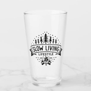 Langsames Leben Glas