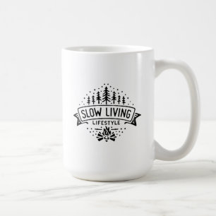Langsames Leben Kaffeetasse