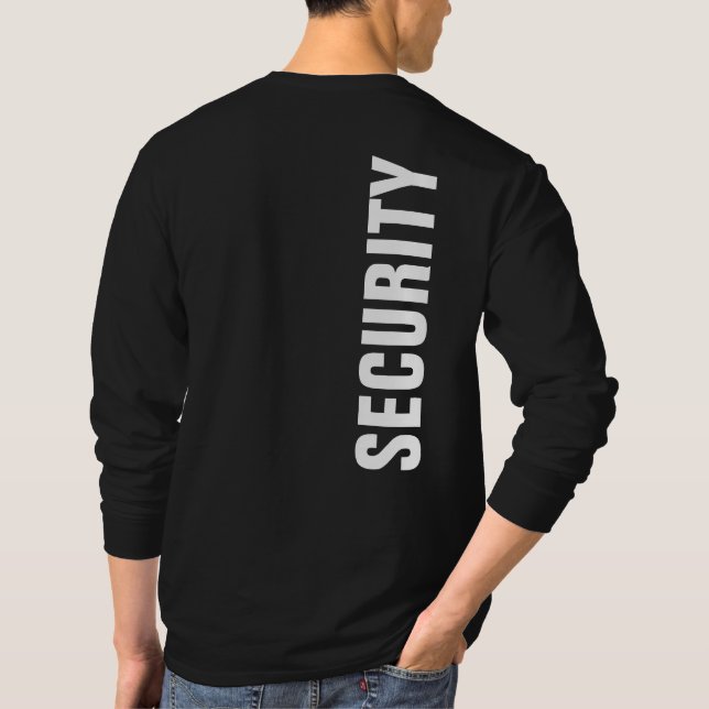 Langsames Schwarz-Weiß-Template - Sicherheit T-Shirt (Rückseite)