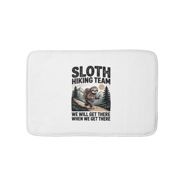 Langsames und stetes Sloth Wanderteam Badematte (Vorderseite)