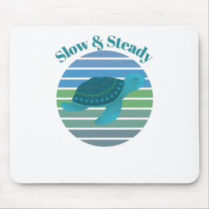 Langsames und stetiges Schildkröten Mousepad