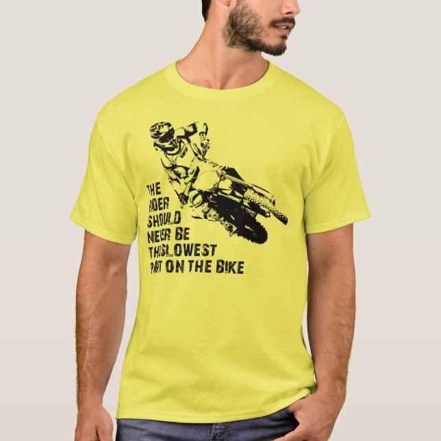 Langsamstes Teil-Schmutz-Fahrradmotocross-Shirt T-Shirt (Vorderseite)