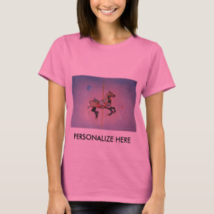 Langschläfer T-Shirts - Petaluma Karussell Pferd 1