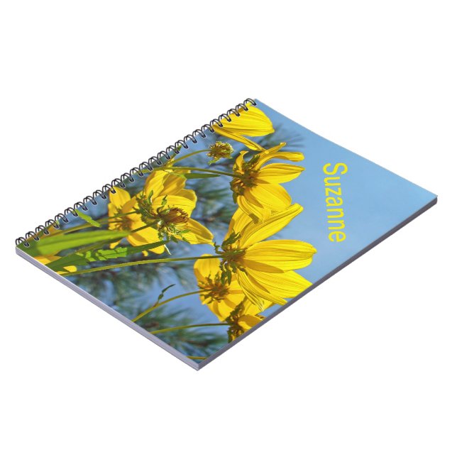 Langschnabelblume Wildblume Notizblock (Linke Seite)