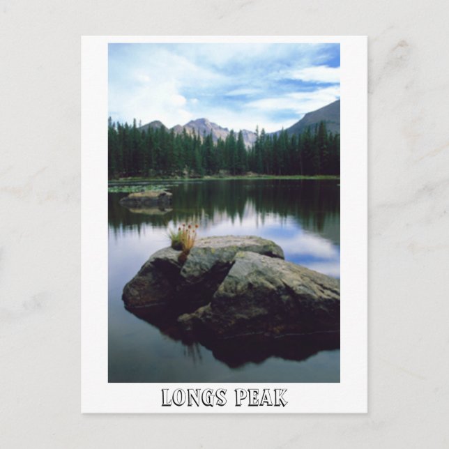 Langspitze, Longs Peak Postkarte (Vorderseite)