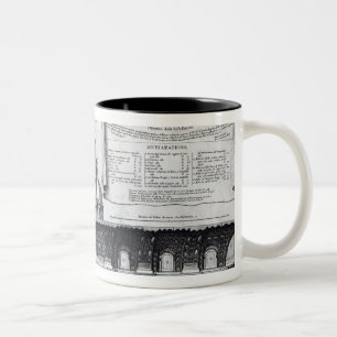 Längsquerschnitt von St Peter Zweifarbige Tasse