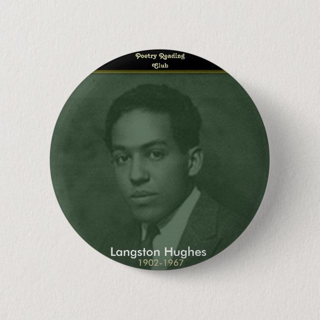 Langston Hughes Button (Vorderseite)