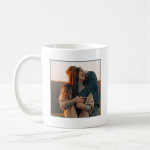 Langstrecken-Beziehungs-Beziehung Foto elegant Kaffeetasse
