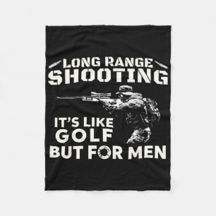 Langstreckenschießen Es ist wie Golf, aber für Män Fleecedecke