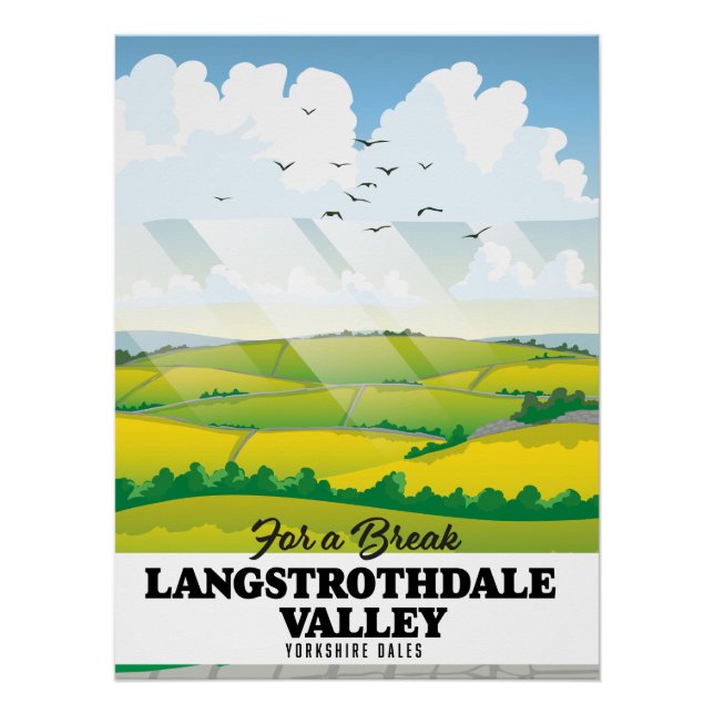 Langstrothdale tal Yorkshire Dales Poster (Vorderseite)