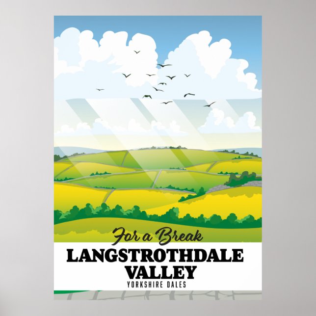Langstrothdale tal Yorkshire Dales Poster (Vorne)