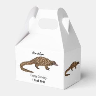 Langtailed Pangolin Cartoon Geschenkschachtel
