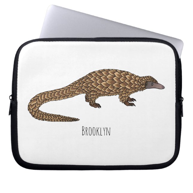 Langtailed Pangolin Cartoon Laptopschutzhülle (Vorderseite)