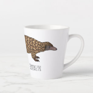 Langtailed Pangolin Cartoon Milchtasse