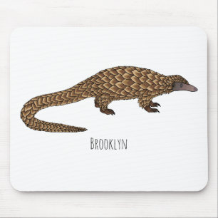 Langtailed Pangolin Cartoon Mousepad