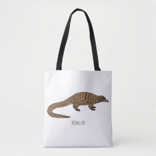 Langtailed Pangolin Cartoon Tasche