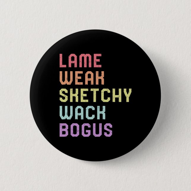 Language Lame Schwäche Asl Slang T-Shirt Deaf Awar Button (Vorderseite)