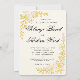 'Language of Love' All-in-One Wedding Invitation Einladung