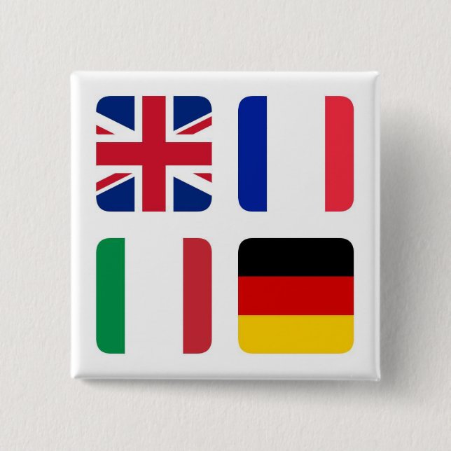 Languages spoken - Langues gesprochene Button (Vorderseite)