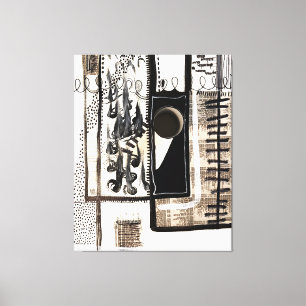 Langue de la ville toile étirée