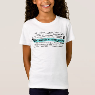Langue de T-shirt de patinage artistique